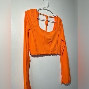 Shein orange top